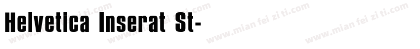 Helvetica Inserat St字体转换